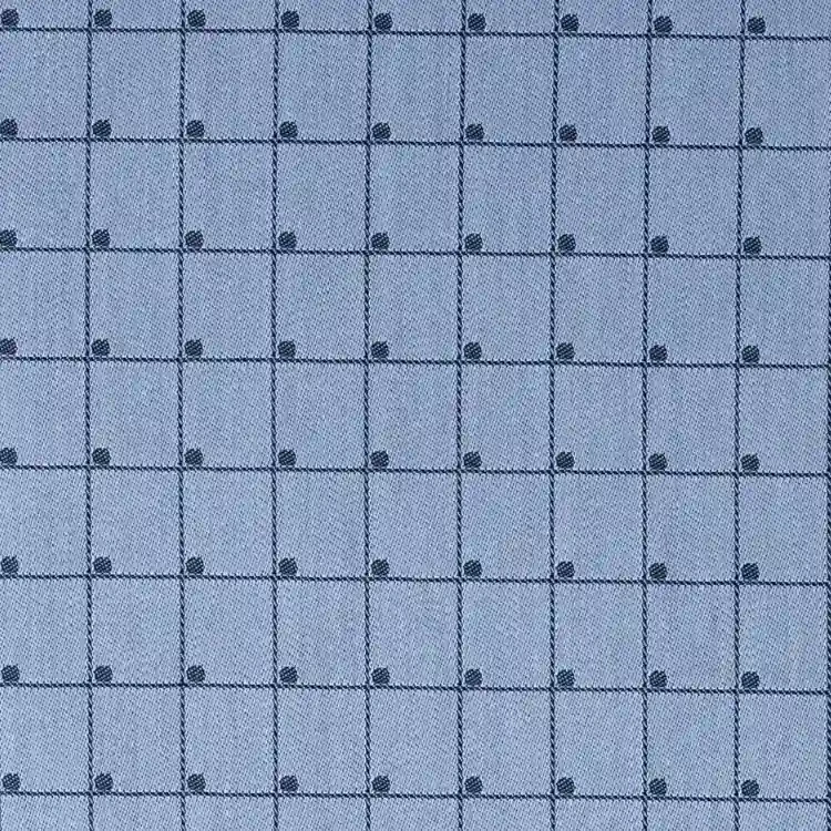 Steel Blue Self Texture Shirt Fabric