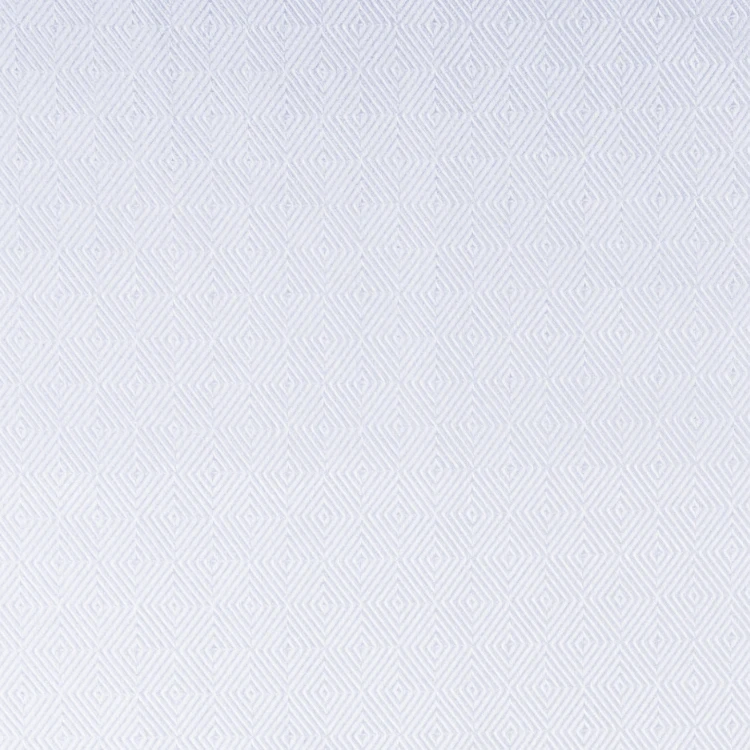 White Diamond Pattern Shirt Fabric