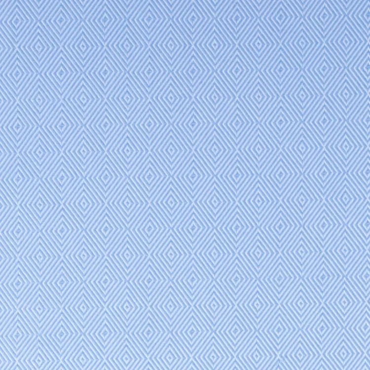 Light Blue Diamond Pattern Shirt Fabric