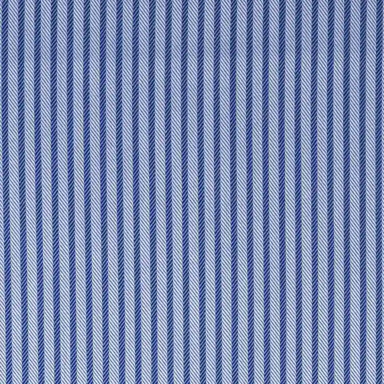 Blue Self Stripe Shirt Fabric