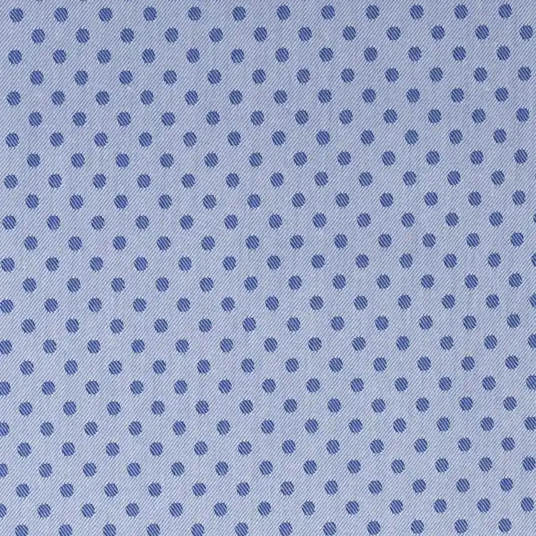 Blue Dot Pattern Shirt Fabric