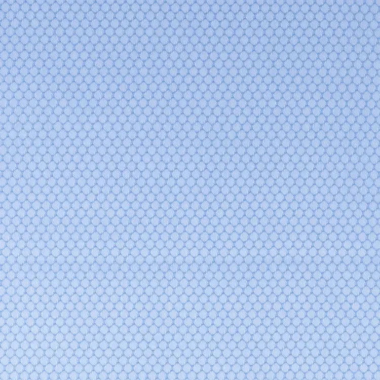 Light Blue Honeycomb Self Pattern Shirt Fabric
