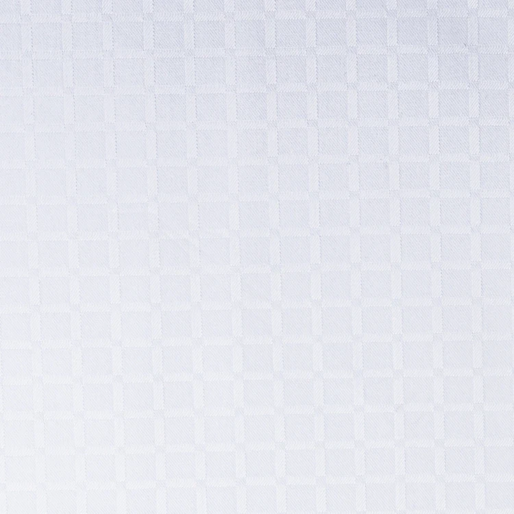 White Self Check Shirt Fabric
