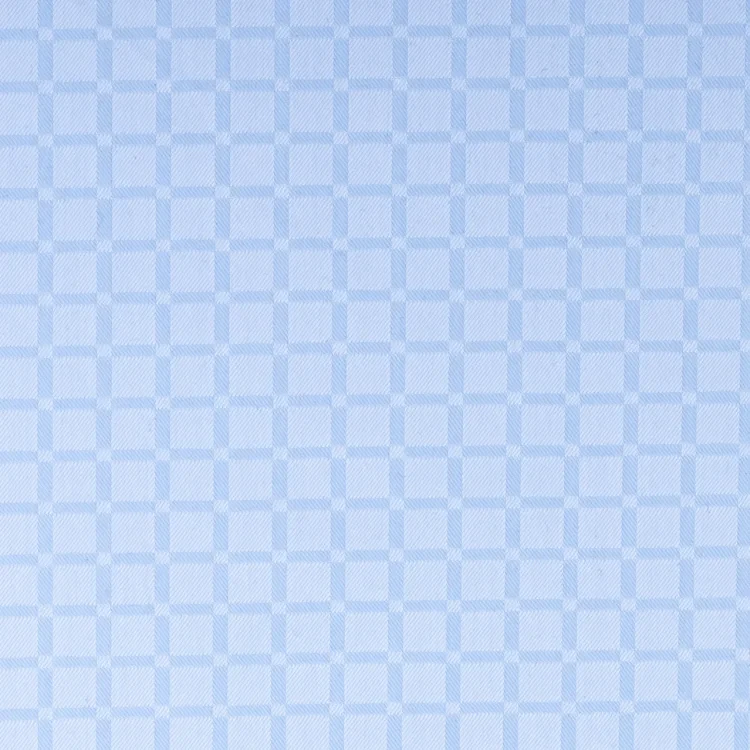 Light Blue Self Check Shirt Fabric