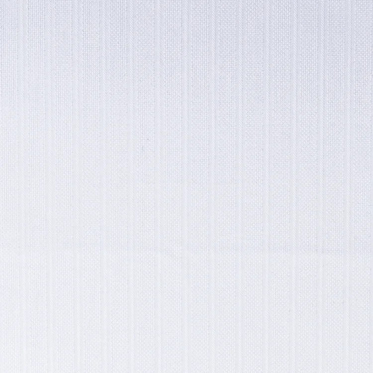 White Self Stripe Shirt Fabric