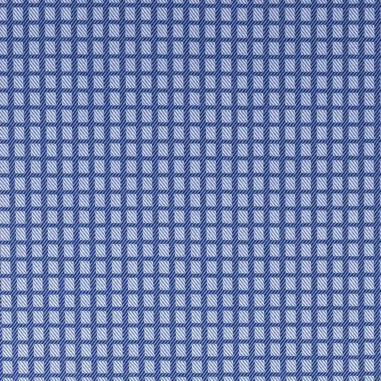 Blue Self Check Shirt Fabric