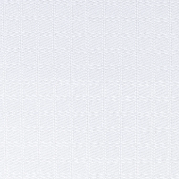 White Self Check Shirt Fabric