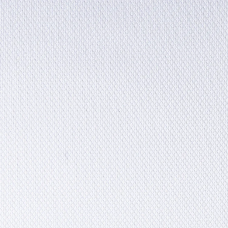 White Micro Diamond Self Pattern Shirt Fabric