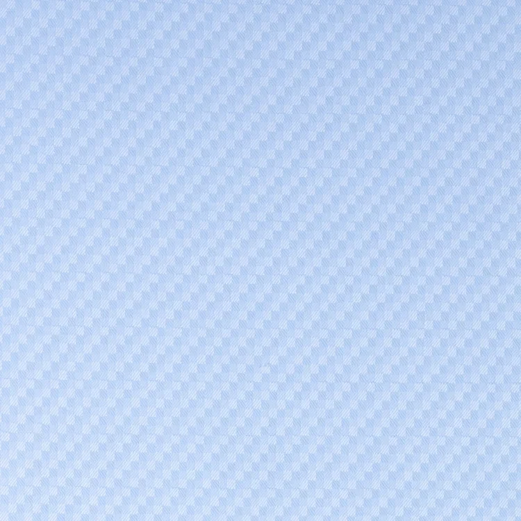 Light Blue Square Pattern Shirt Fabric