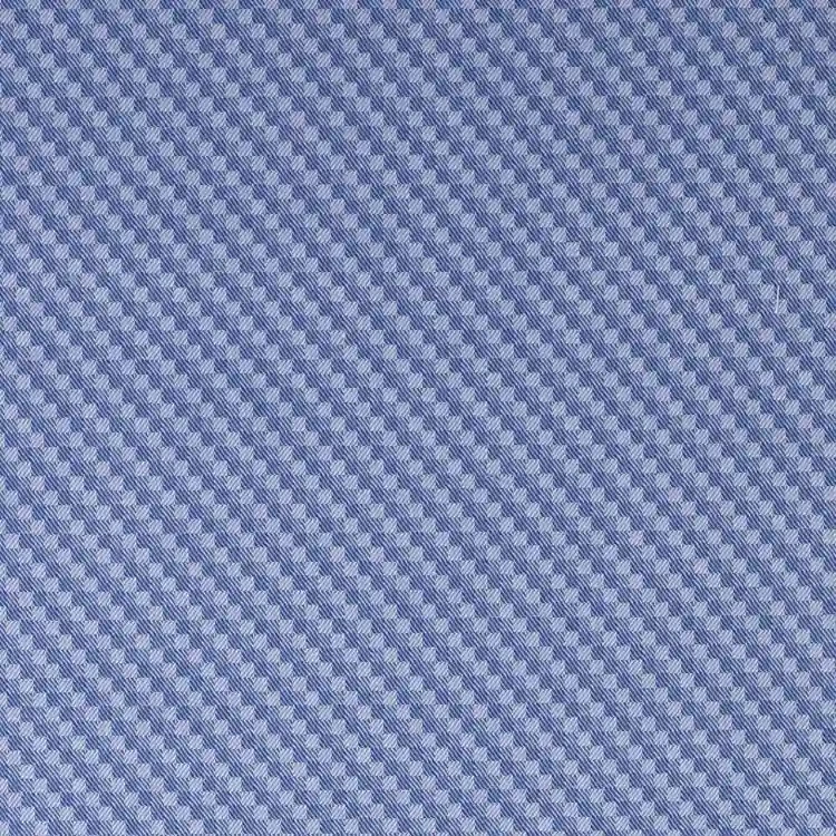 Blue Square Pattern Shirt Fabric