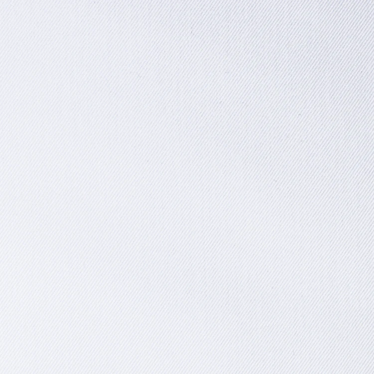 French Twill White Solid Shirt Fabric