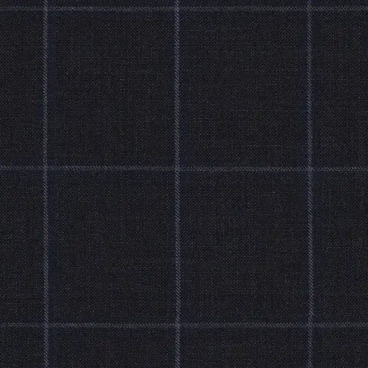 Dark Gray with Blue Windowpane