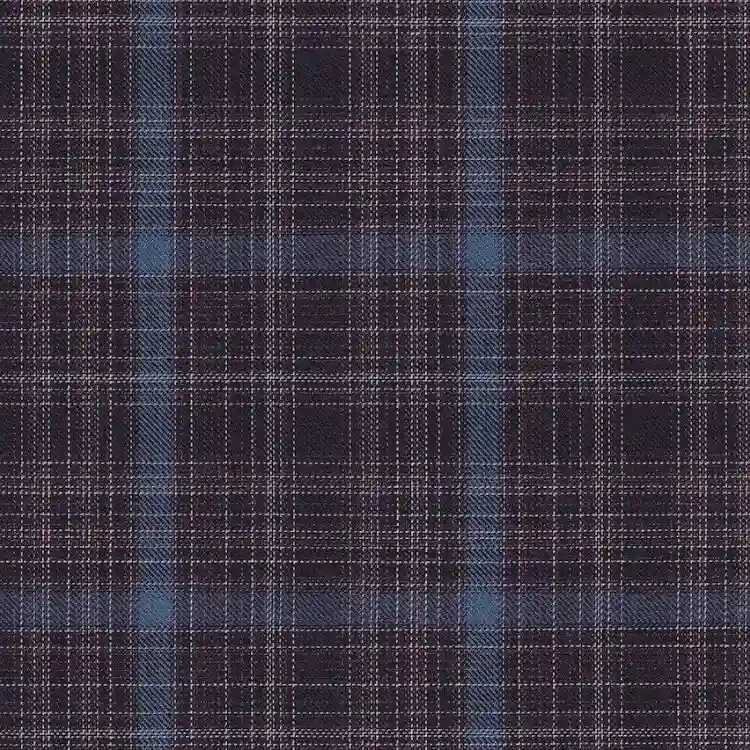 Dark Burgundy with Light Blue Windowpane