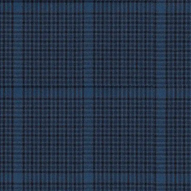 Azure Blue and Navy Check