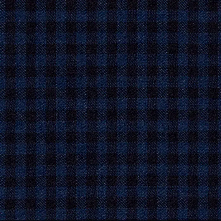 Navy and Black Check