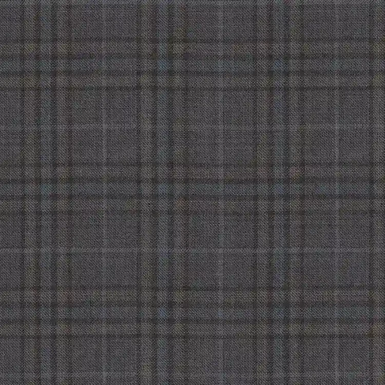 Taupe with Faded Blue Check
