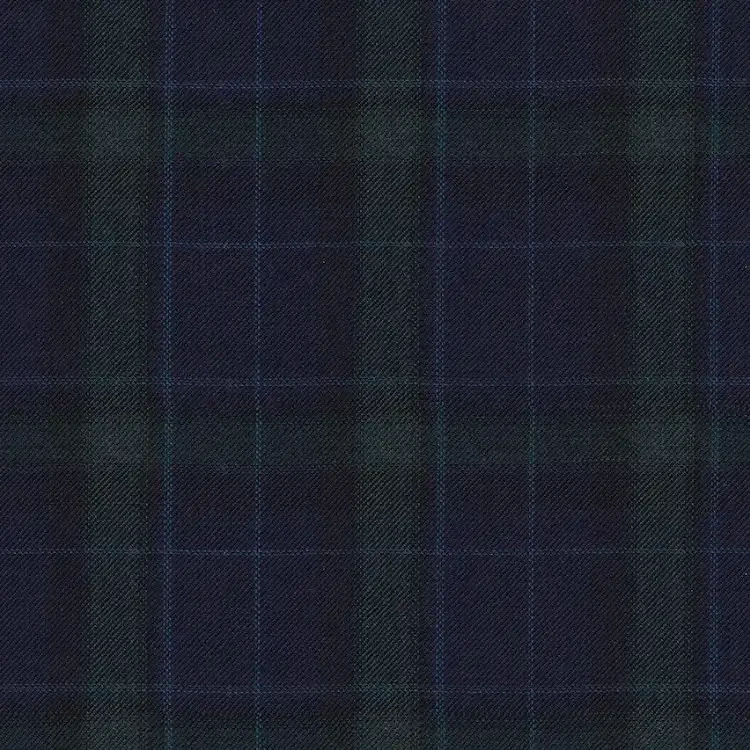 Navy with Green and Blue Check