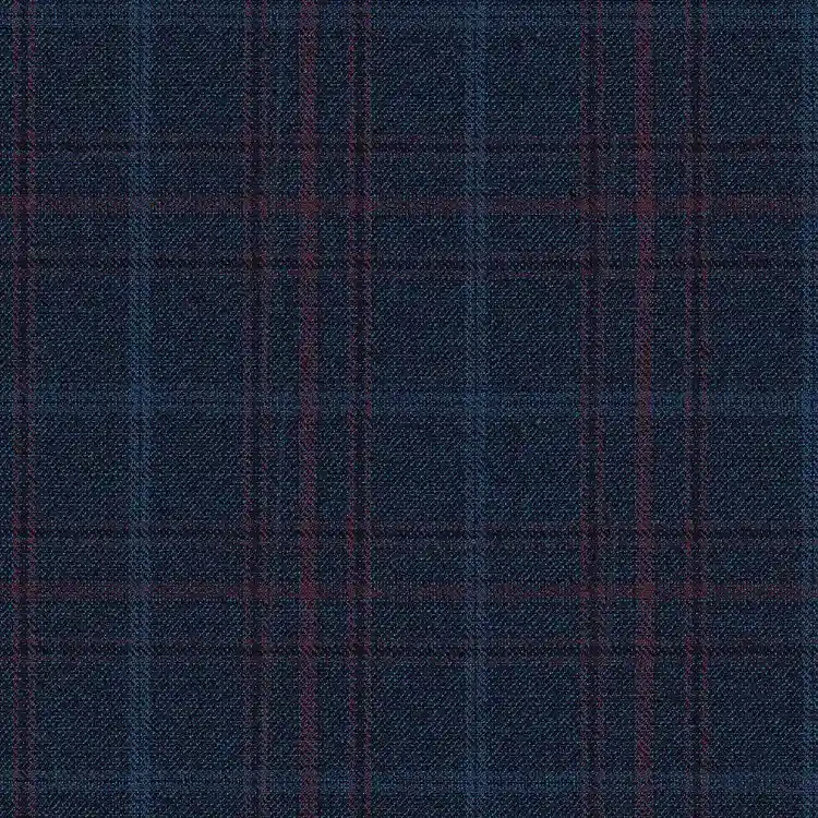Steel Blue with Dark Pink and Light Blue Check
