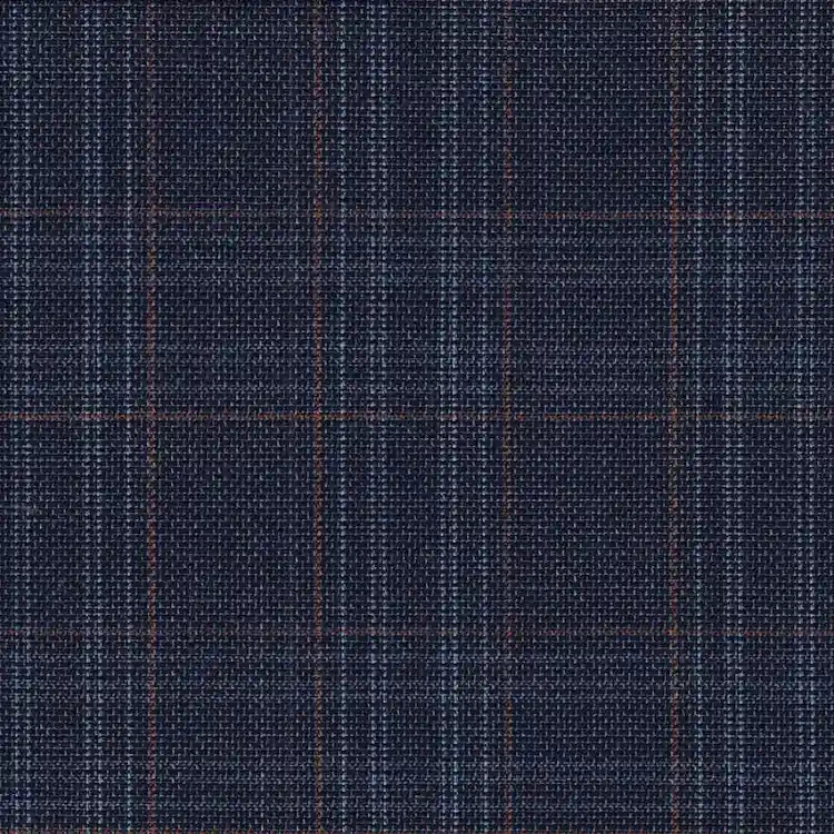 Steel Blue with Bronze Check