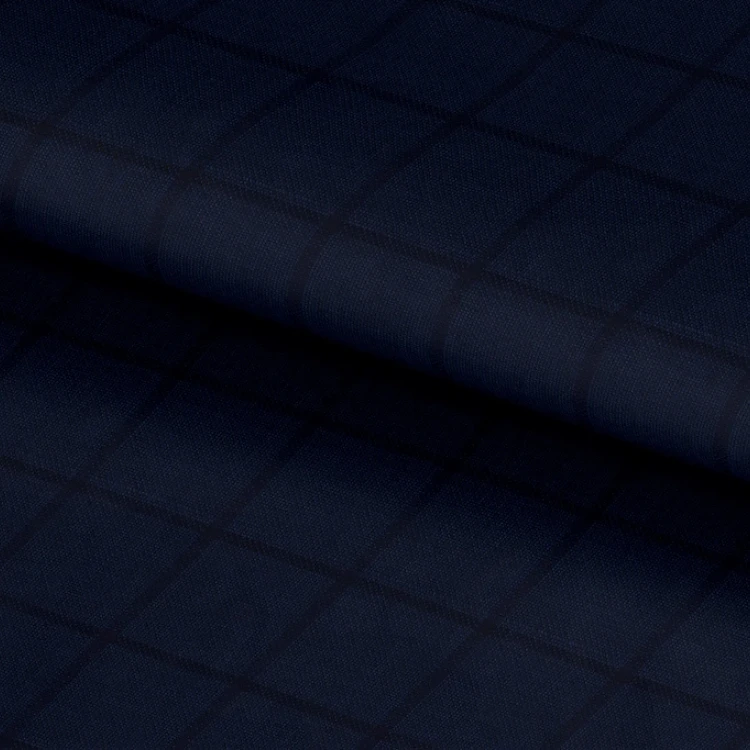 Navy with Dark Blue Windowpane