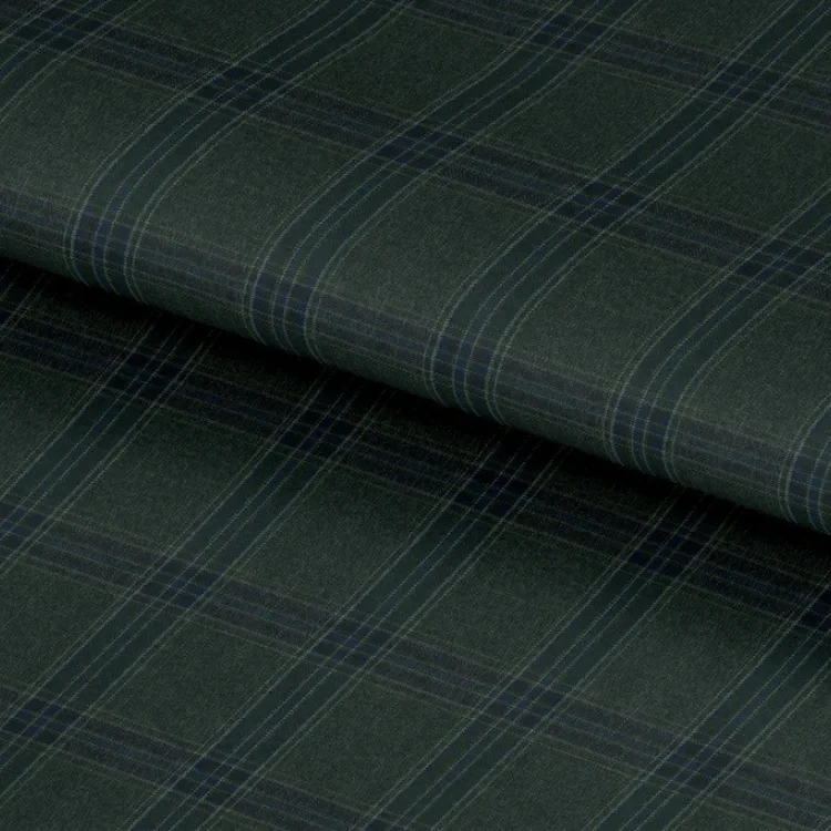 Green with Teal Blue Check