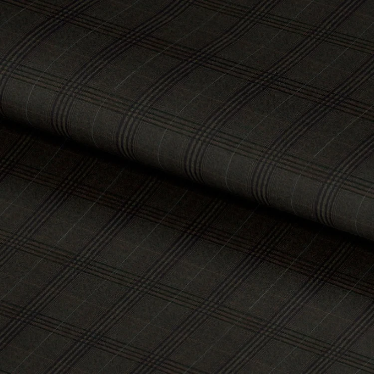 Brown with Light Blue Windowpane