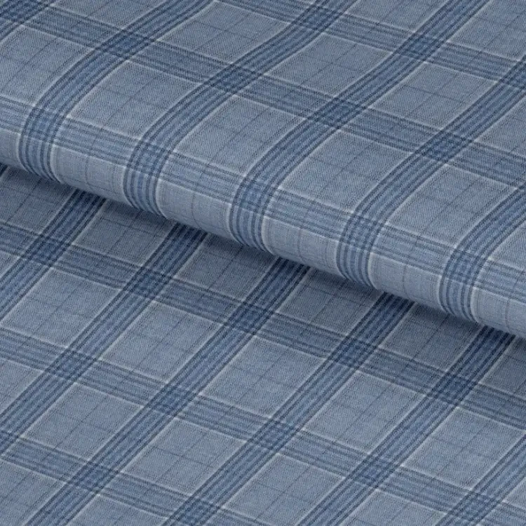 Light Blue with Pink Windowpane