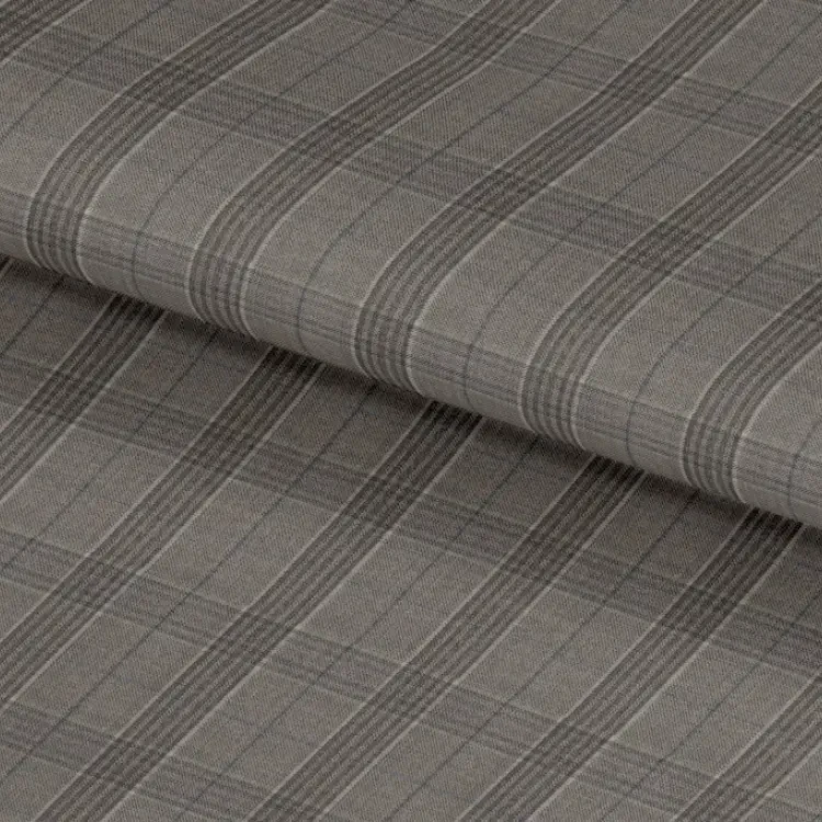 Light Brown with Navy Windowpane