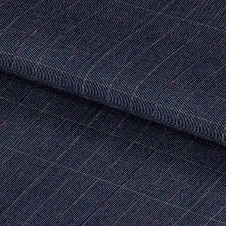 Blue with Red And Brown Check