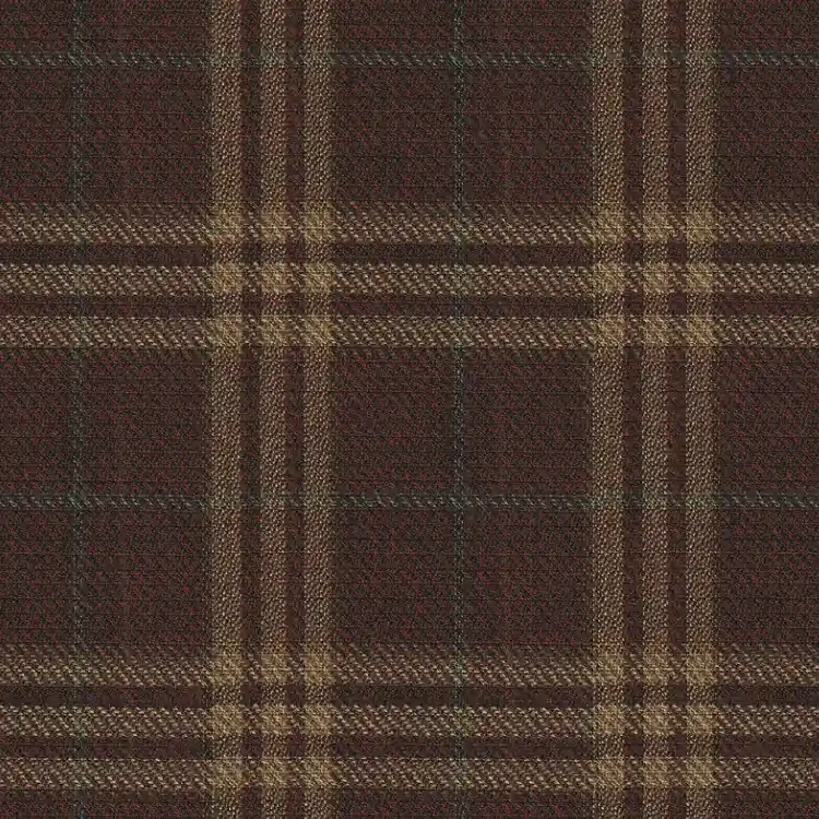 Maroon with Tan Check