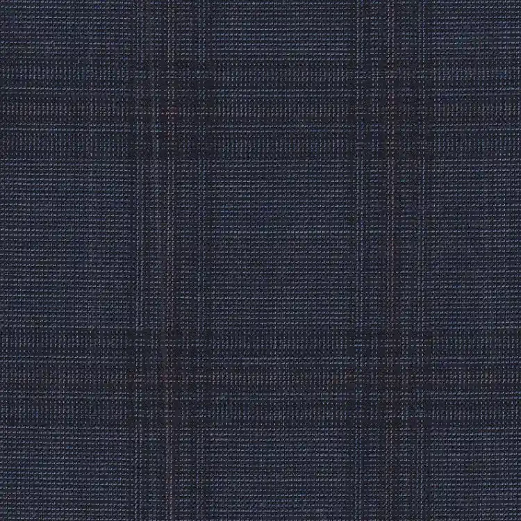 Dark Denim with Brown Check
