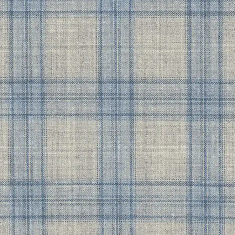 Silver Gray with Navy Check