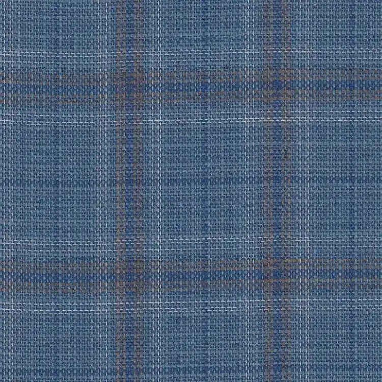 Cool Blue with Brown Check