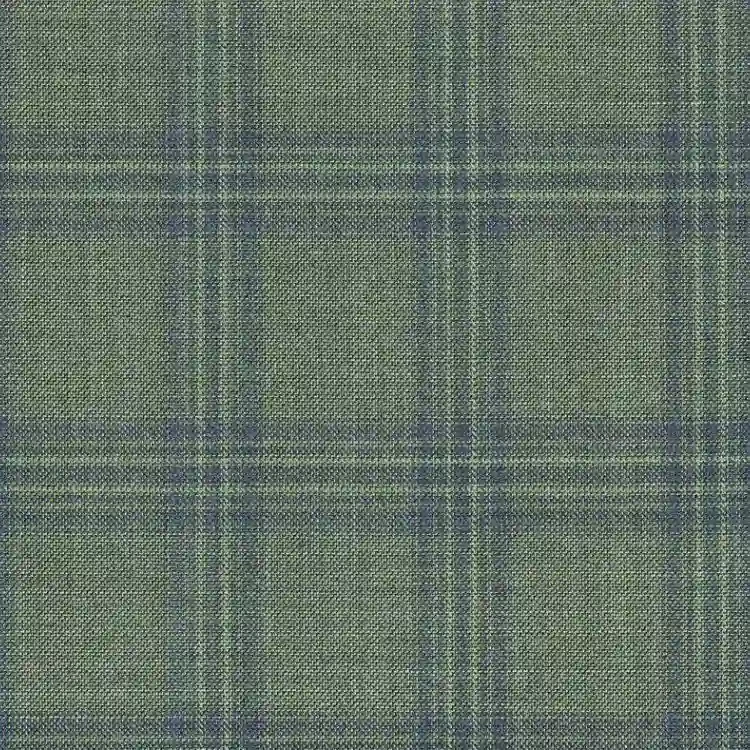Sage Green with Blue Check