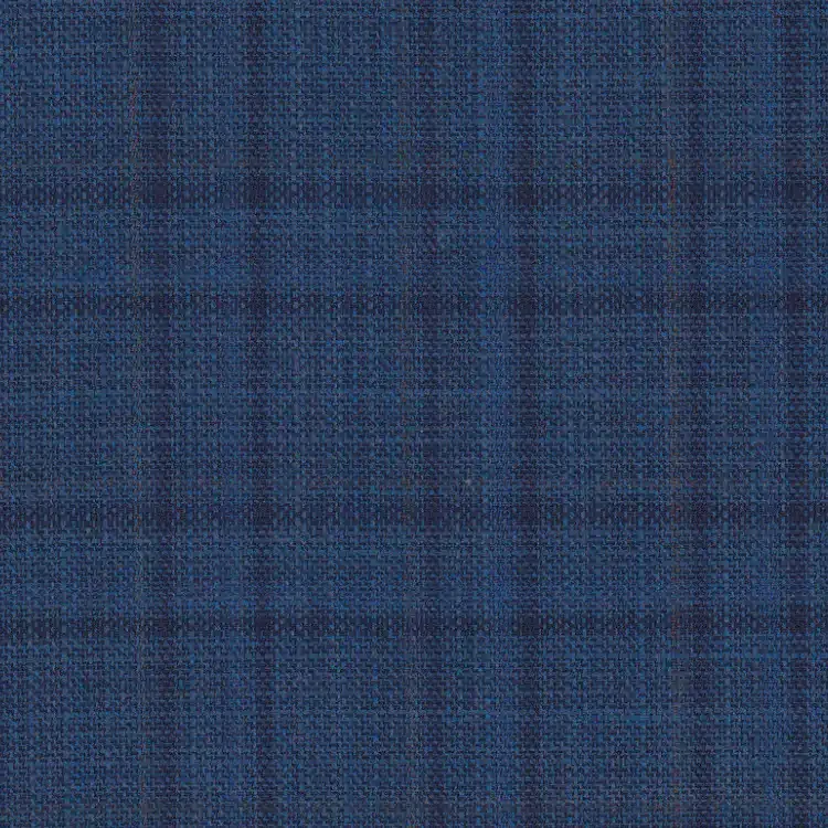 Navy with Brown Check