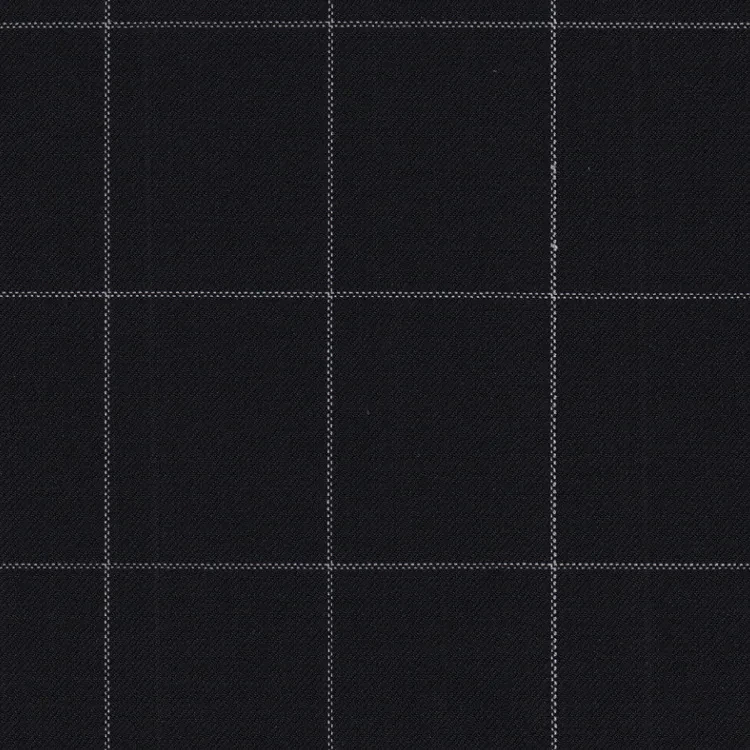 Black with White Check