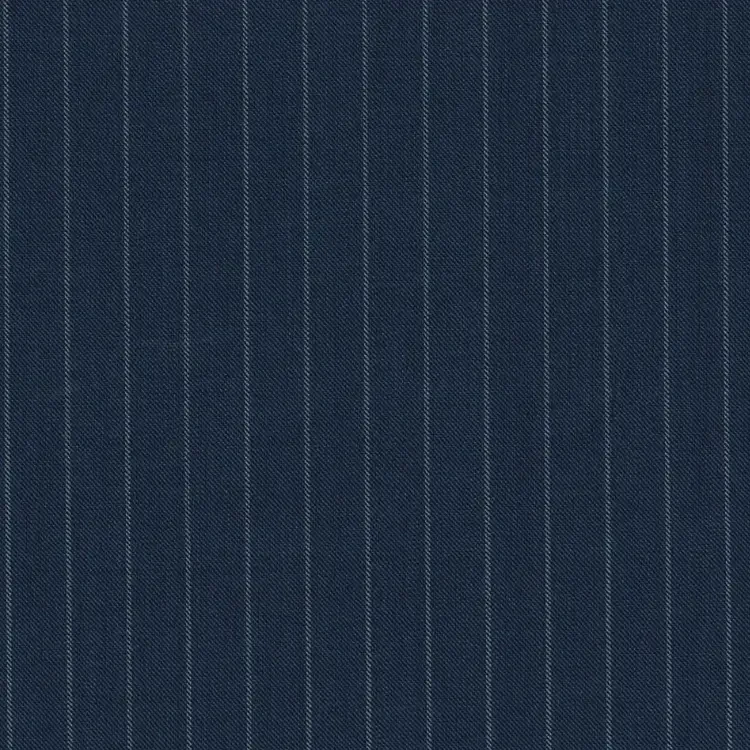 Denim Blue Chalk Stripes