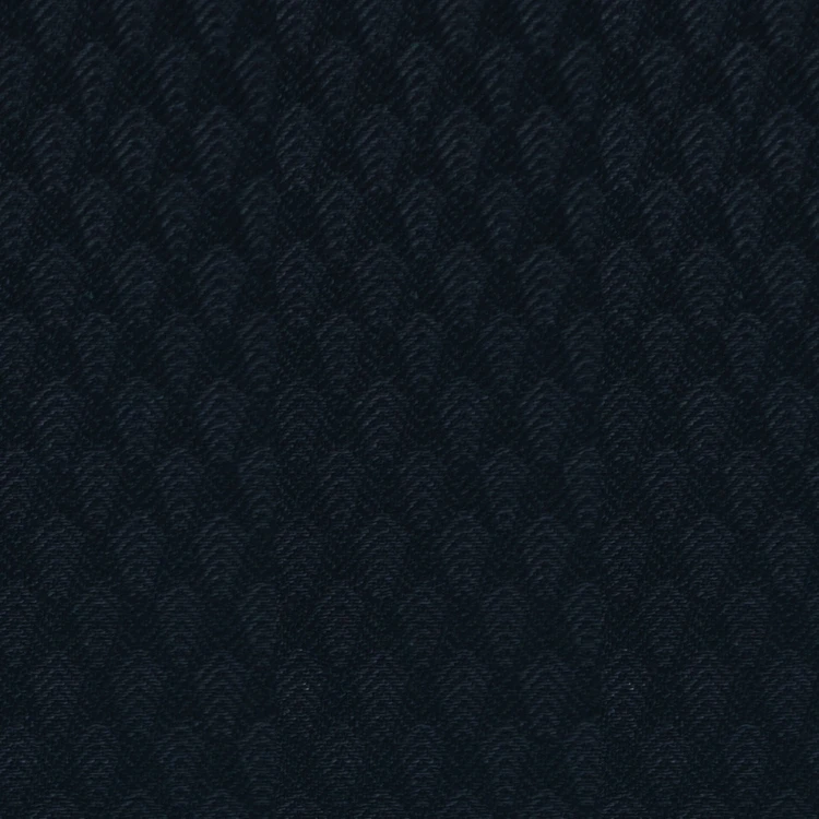 Navy Blue Leaf Pattern