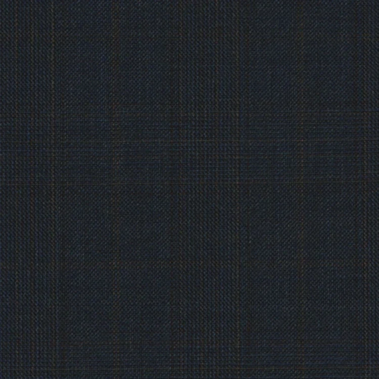 Navy Blue With Brown Check