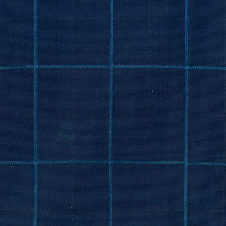 Navy with Sky Blue Windowpane