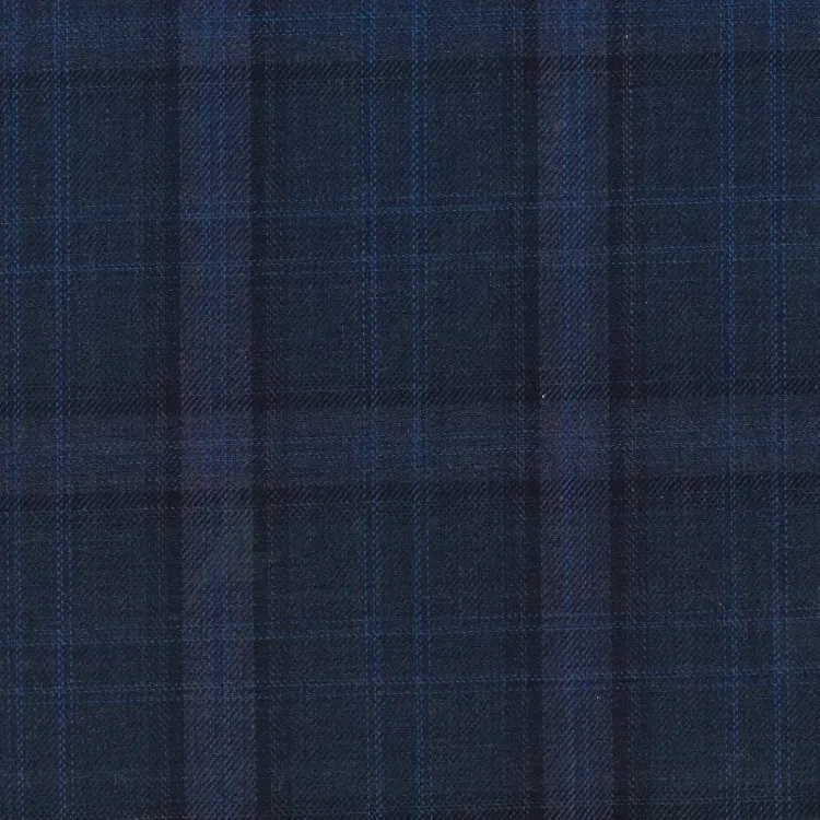 Navy with Purple Check