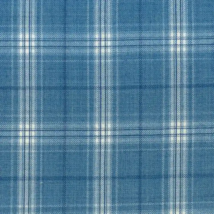 Sky Blue with Beige Check