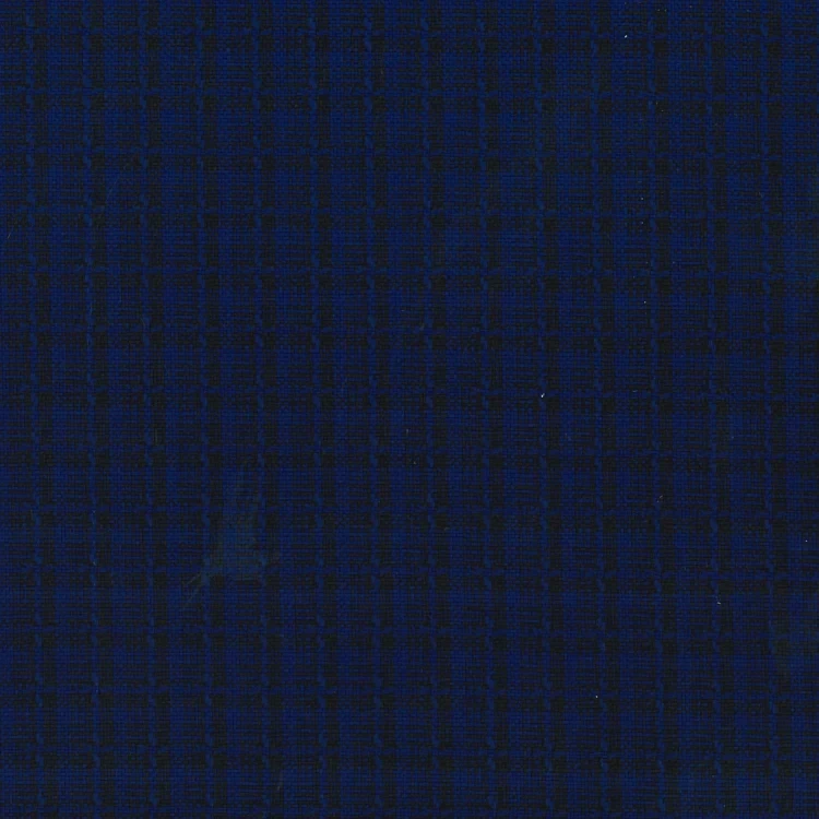 Royal Blue with Black Self Pattern
