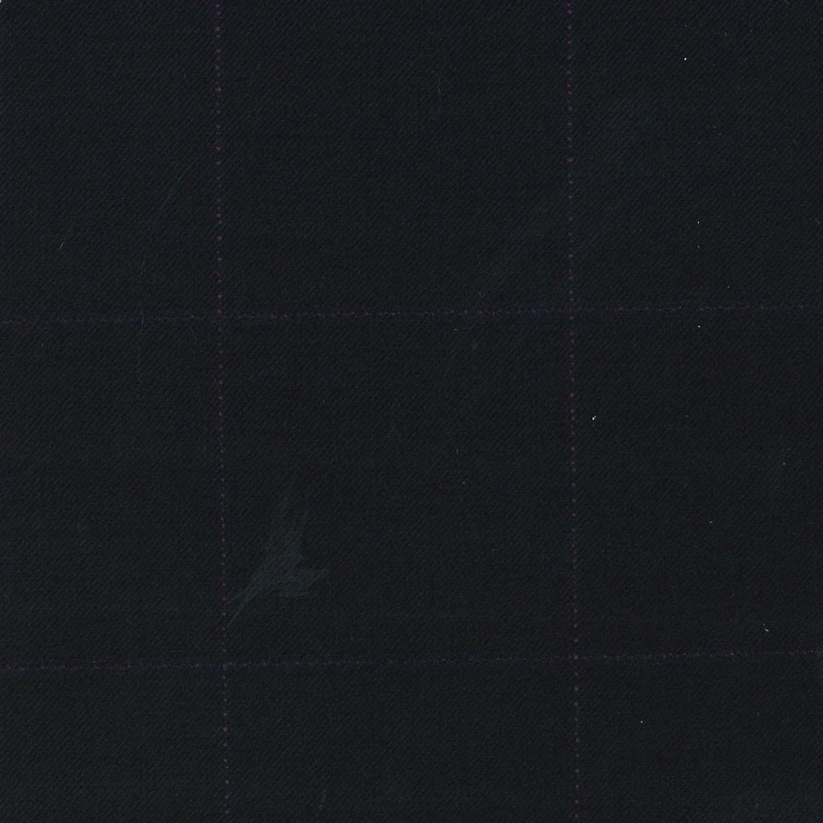 Black with Thin Pink Windowpane