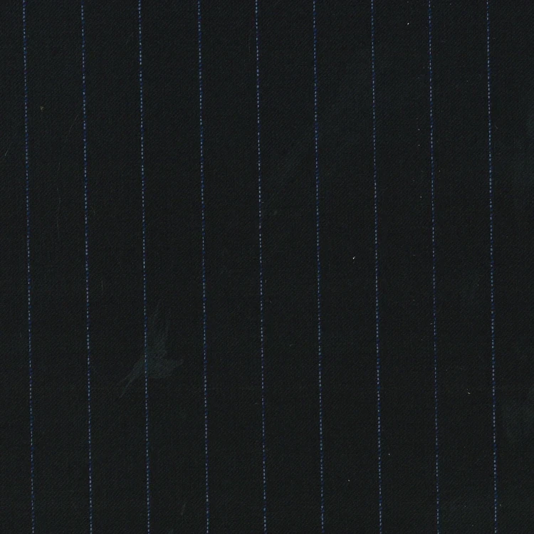 Black with Blue Pinstripes