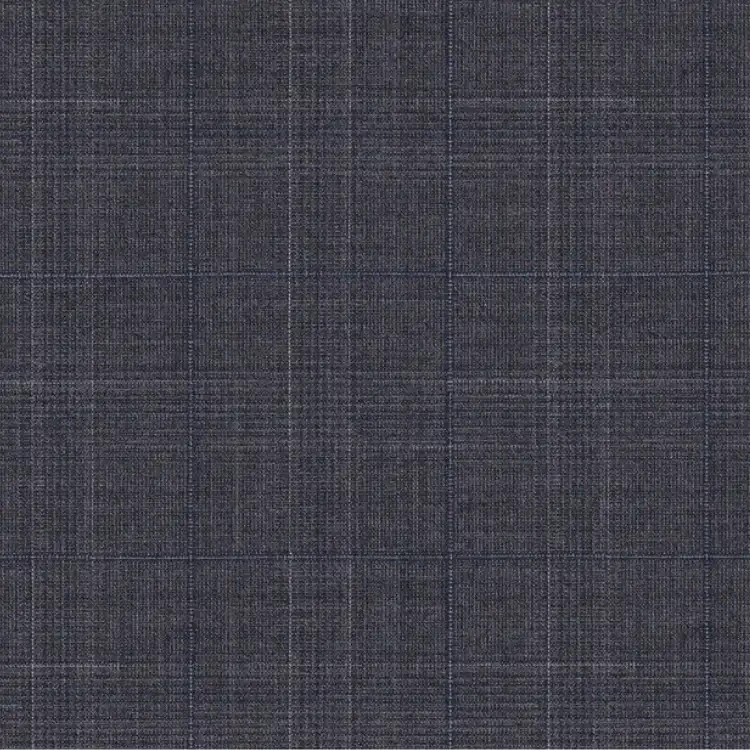 Medium Gray with Blue Check