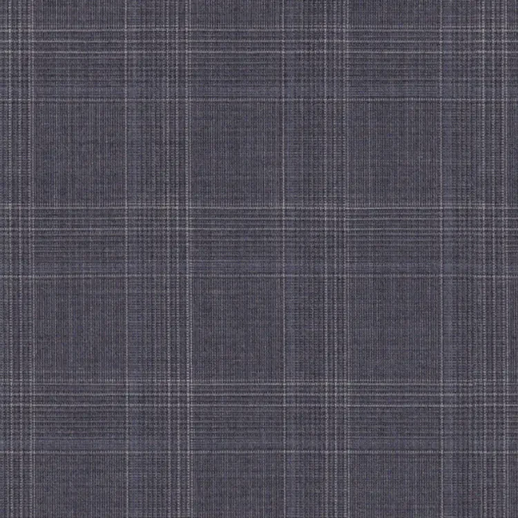 Gray with White and Blue Check