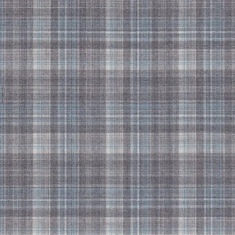 Gray, Light Blue and White Check