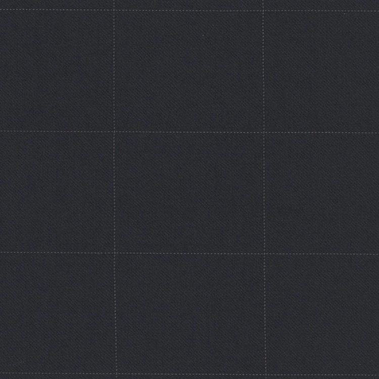 Navy Blue with Silver Check