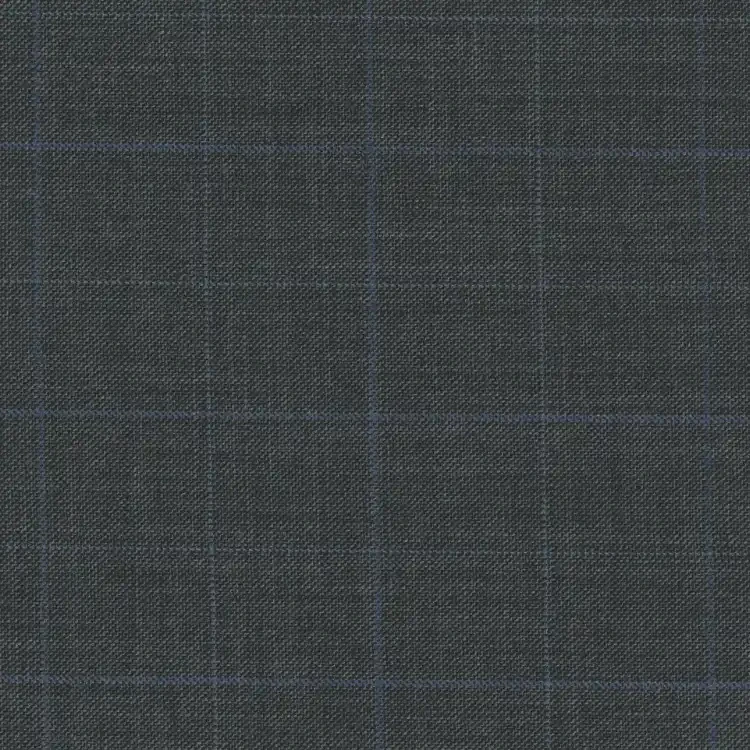 Gray with Light Blue Small Check